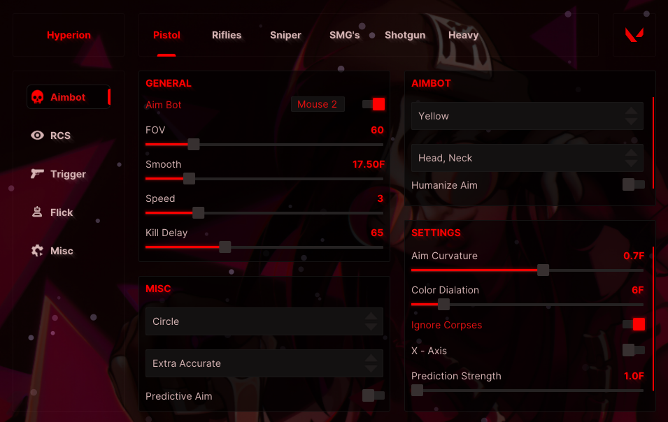 Hyperion Menu Showcase
